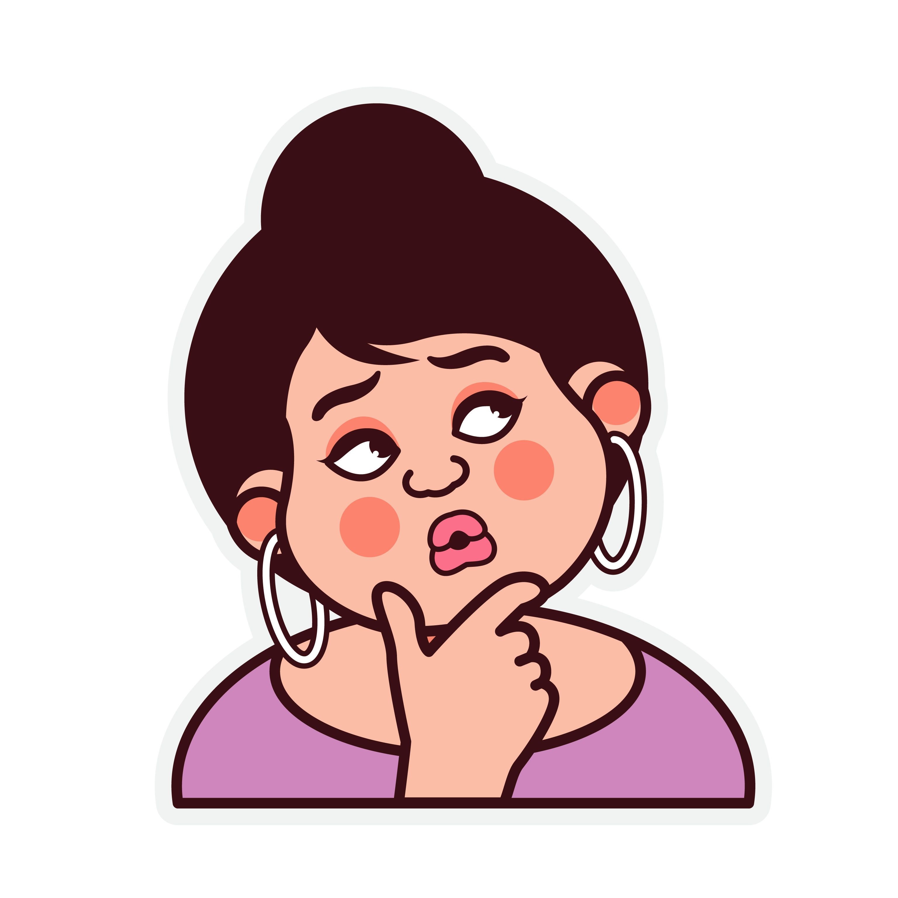 Women Expression Stickers in SVG, PNG, AI - DrawHipo