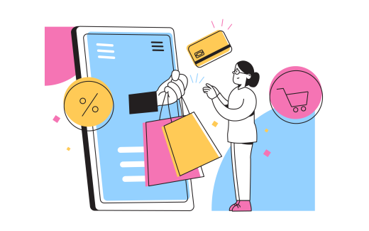 Online Shopping Illustrations