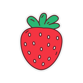 Kawaii Fruit Stickers