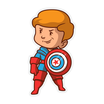 Superhero Stickers