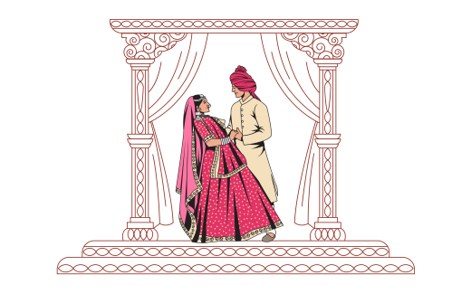 Indian Wedding Illustrations